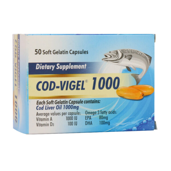 سافت ژل کاد ویژل 1000 دانا 50 عدد